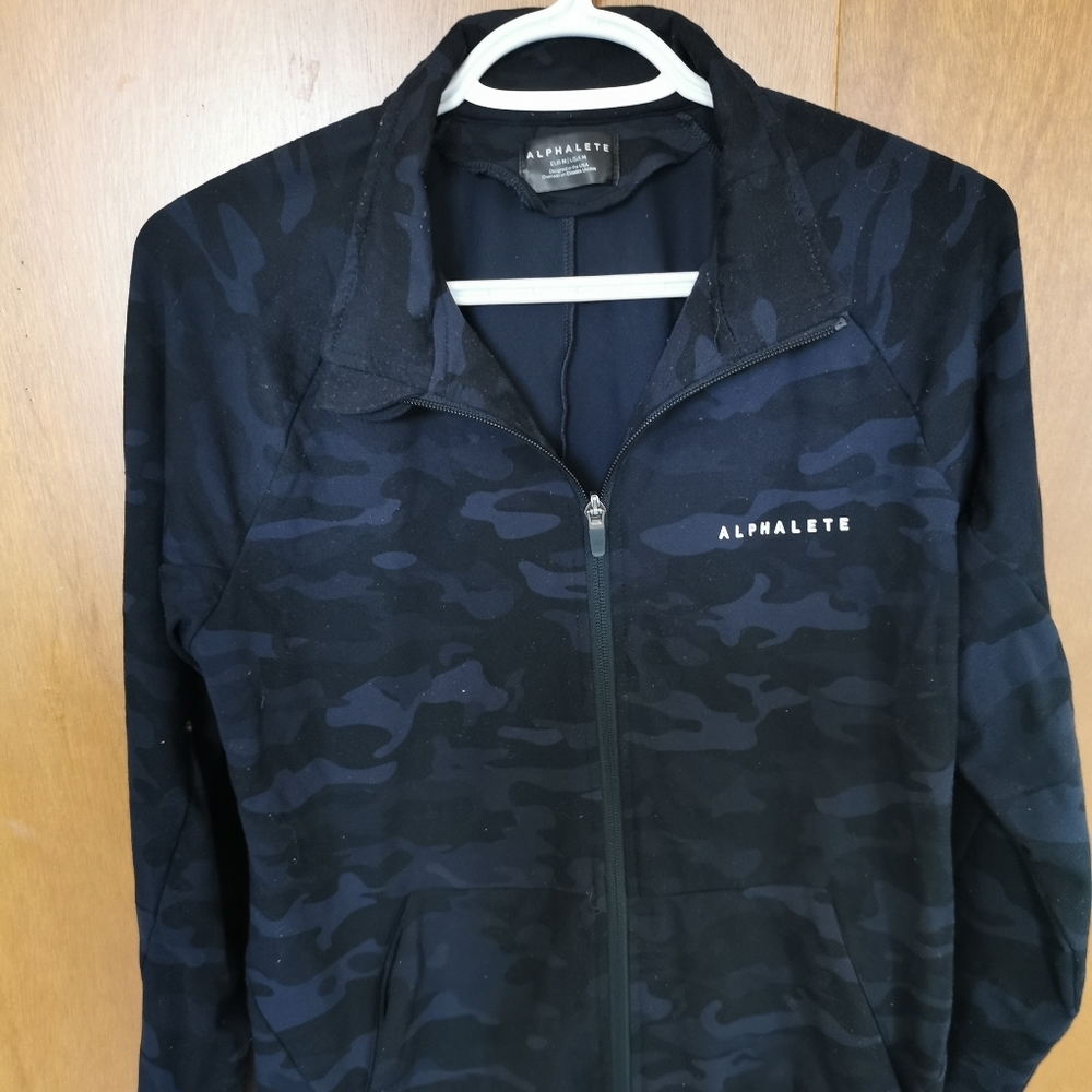 2/$60 Alphalete men camo spring gym jacket